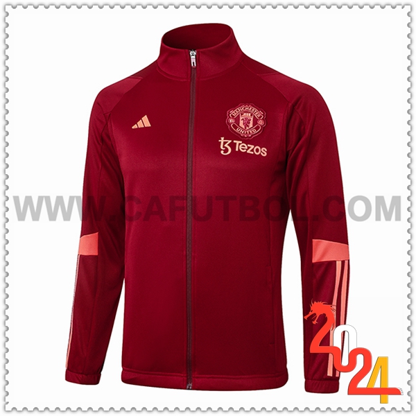 Chaquetas Futbol Manchester United Rojo/Rosa 2023 2024