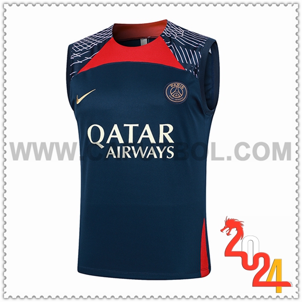 Chalecos De Futbol PSG Azul Oscuro 2024 2025