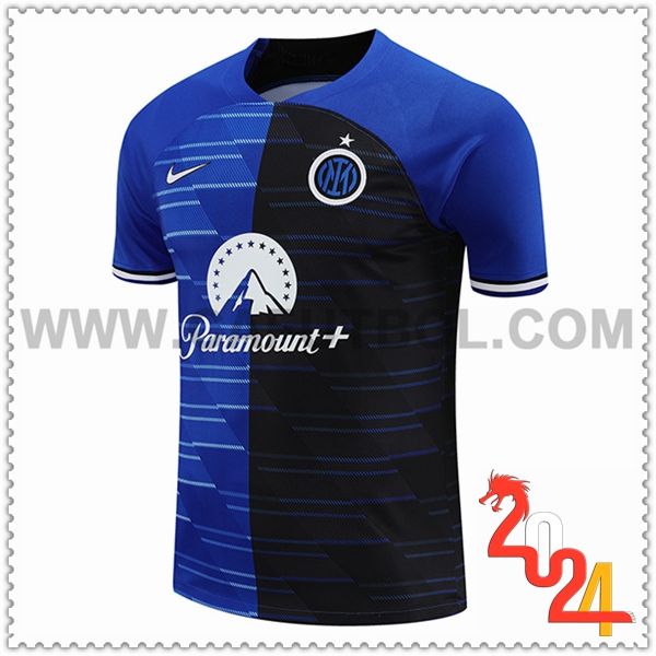 Camiseta Entrenamiento Inter Milan Azul/Negro 2024 2025