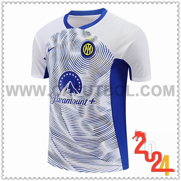 Camiseta Entrenamiento Inter Milan Blanco/Azul 2024 2025