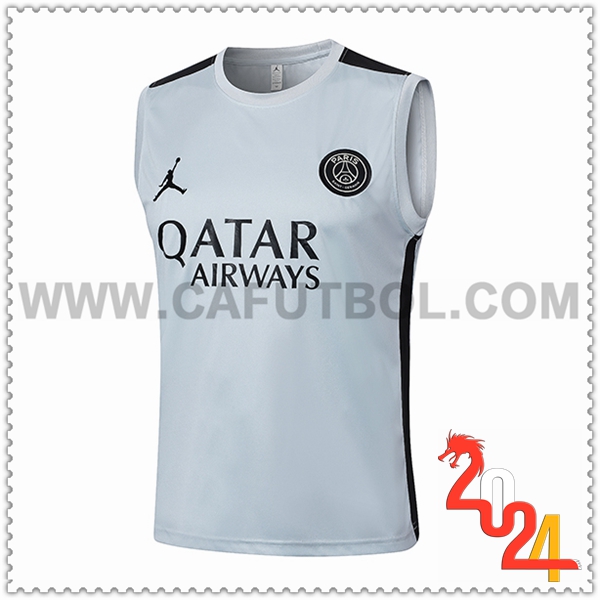 Chalecos De Futbol Jordan PSG Blanco/Negro 2024 2025