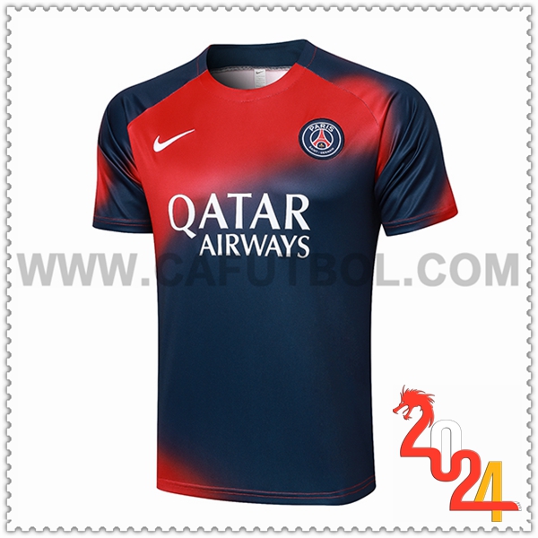 Camiseta Entrenamiento PSG Azul/Rojo 2024 2025