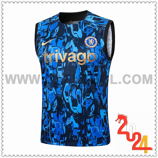 Chalecos De Futbol FC Chelsea Azul/Negro 2024 2025