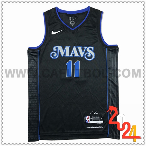Camisetas Dallas Mavericks (IRVING #11) 2024/25 Negro/Azul