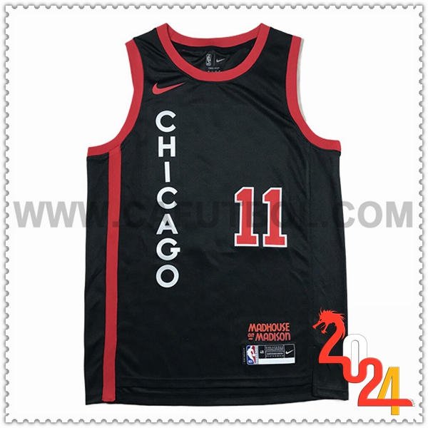 Camisetas Chicago Bulls (DEROZAN #11) 2024/25 Negro/Rojo