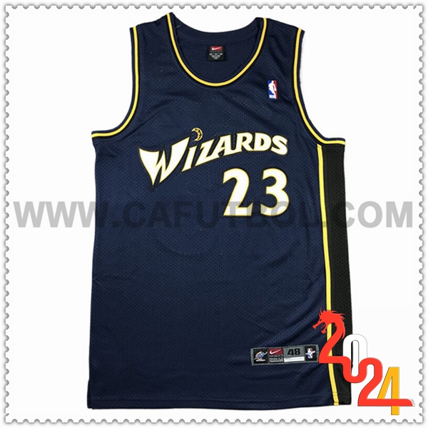 Camisetas Washington Wizards (JORDAN #23) 2024/25 Azul/Blanco/Amarillo