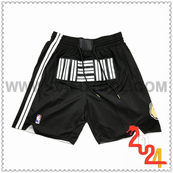 Cortos NBA Memphis Grizzliess 2024/25 Negro/Blanco