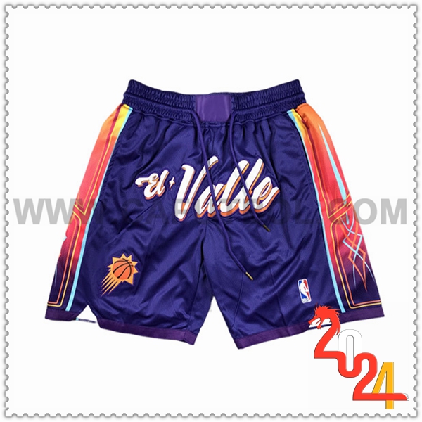 Cortos NBA Phoenix Suns 2024/25 Violeta/Naranja