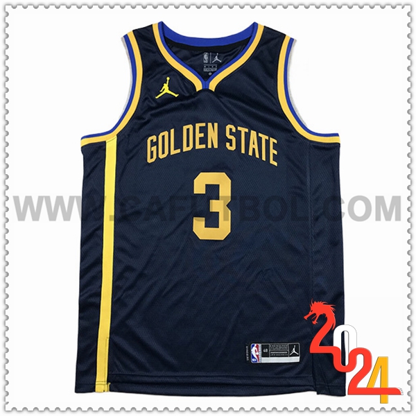 Camisetas Golden State Warriors (PAUL #3) 2024/25 Azul Oscuro