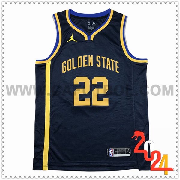 Camisetas Golden State Warriors (WIGGINS #22) 2024/25 Azul Oscuro