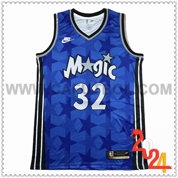 Camisetas Orlando Magic (O'NEAL #32) 2024/25 Azul/Negro/Blanco