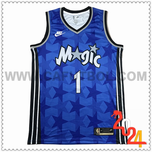 Camisetas Orlando Magic (HARDAWAY #1) 2024/25 Azul/Negro/Blanco