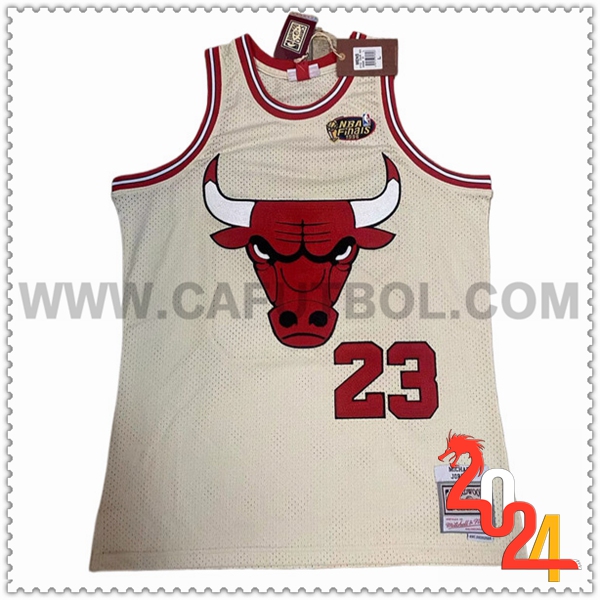 Camisetas Chicago Bulls (JORDAN #23) 2024/25 Blanco/Rojo