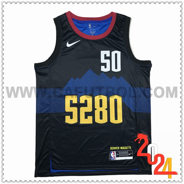 Camisetas Denver Nuggets (GORDON #50) 2024/25 Negro/Azul