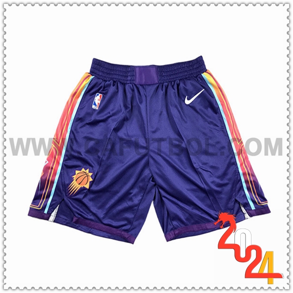 Cortos NBA Phoenix Suns 2024/25 Violeta/Naranja -02