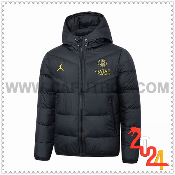 Nueva Plumas Con Capucha Jordan PSG Negro 2024 2025