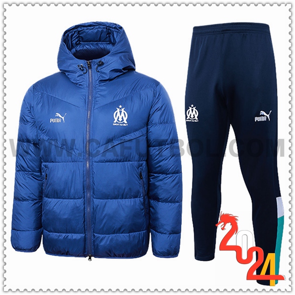 Chandal Plumas Con Capucha Marsella Azul 2024 2025