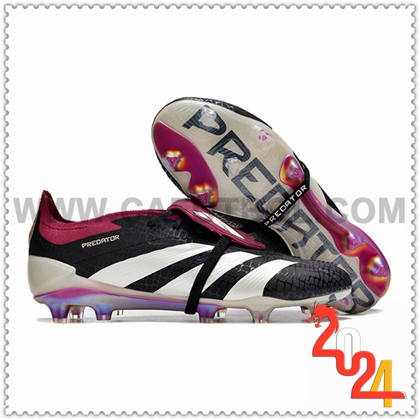 Adidas Botas De Fútbol PREDATOR ELITE FT FG BOOTS Negro/Blanco/Violeta