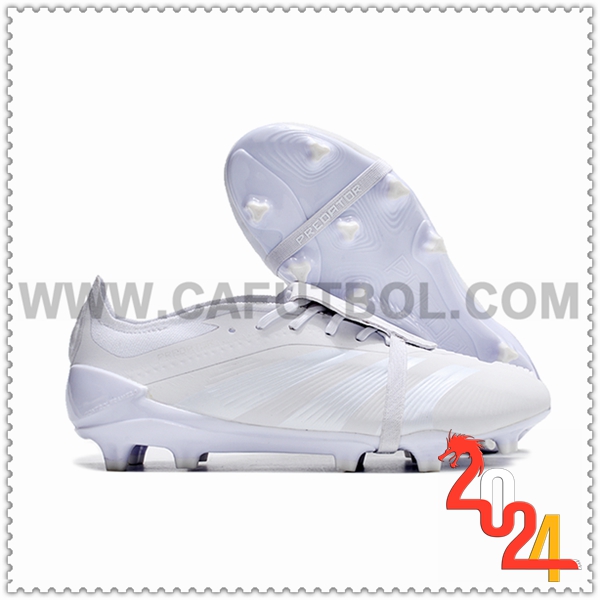 Adidas Botas De Fútbol Predator Elite Tongue FG Blanco