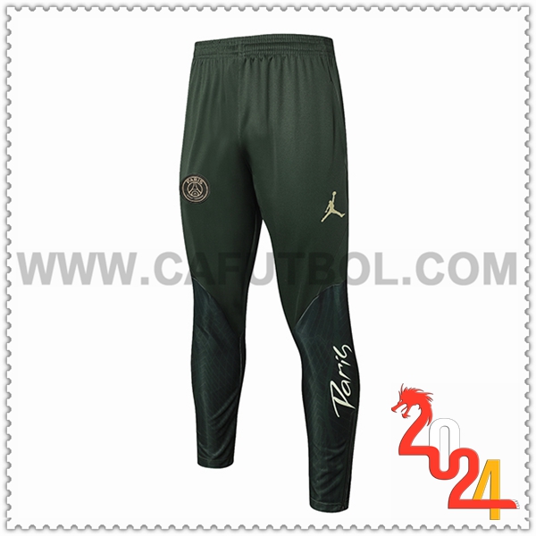 Pantalones Entrenamiento Jordan PSG Verde 2024 2025