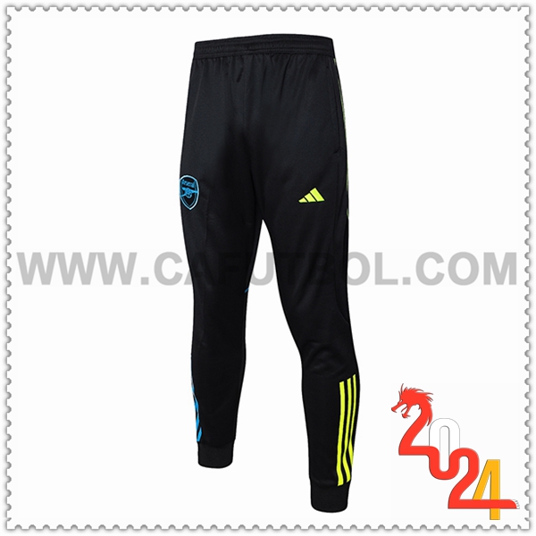 Pantalones Entrenamiento Arsenal Negro/Azul/Amarillo 2024 2025