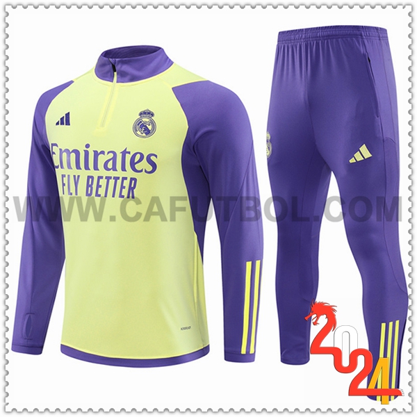 Chandal Futbol Real Madrid Amarillo/Violeta 2024 2025