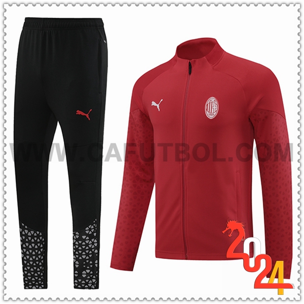 Chandal Futbol AC Milan Rojo/Negro 2024 2025
