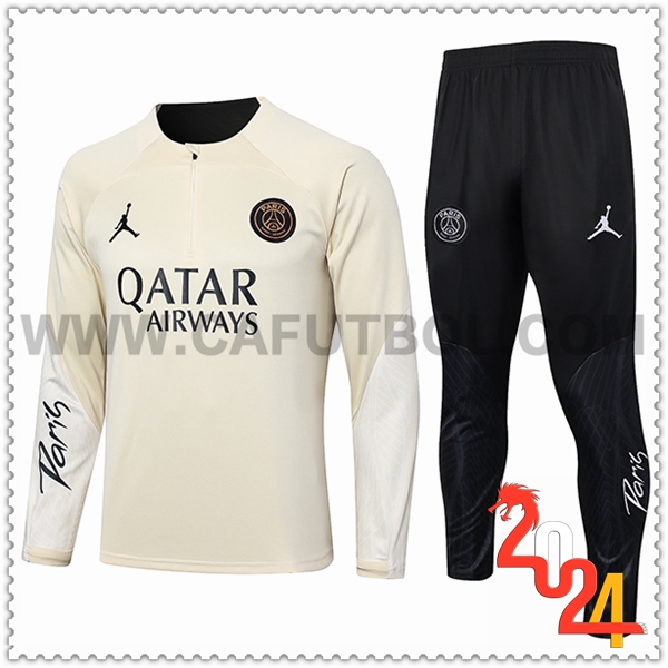 Chandal Futbol Jordan PSG Amarillo/Negro 2024 2025