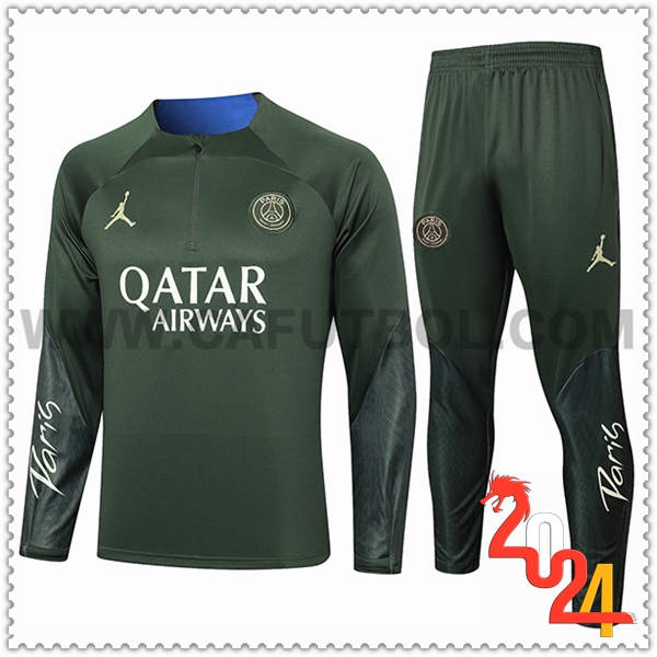 Chandal Futbol Jordan PSG Verde 2024 2025