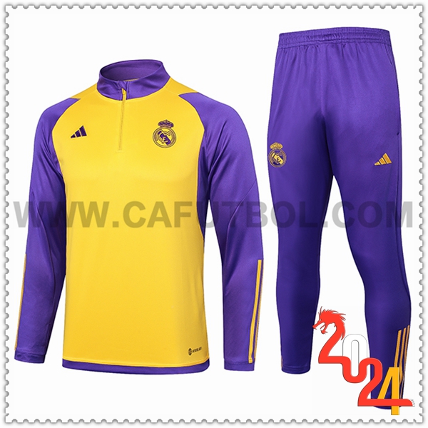 Chandal Futbol Real Madrid Violeta/Amarillo 2024 2025