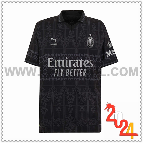 Camisetas Futbol AC Milan Fourth Negro 2023 2024