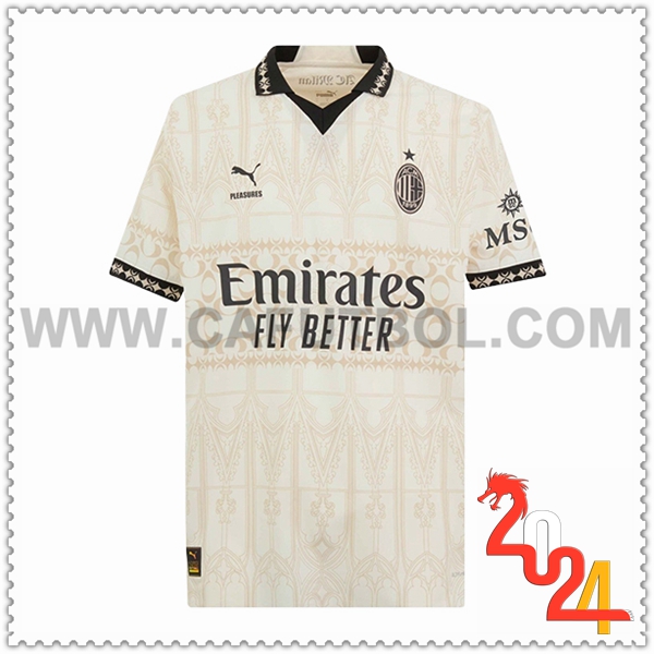 Camisetas Futbol AC Milan Fourth Blanco 2023 2024