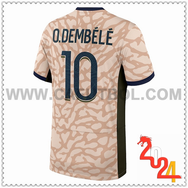 Camiseta Futbol PSG O.DEMBÉLÉ #10 Cuarto 2023 2024
