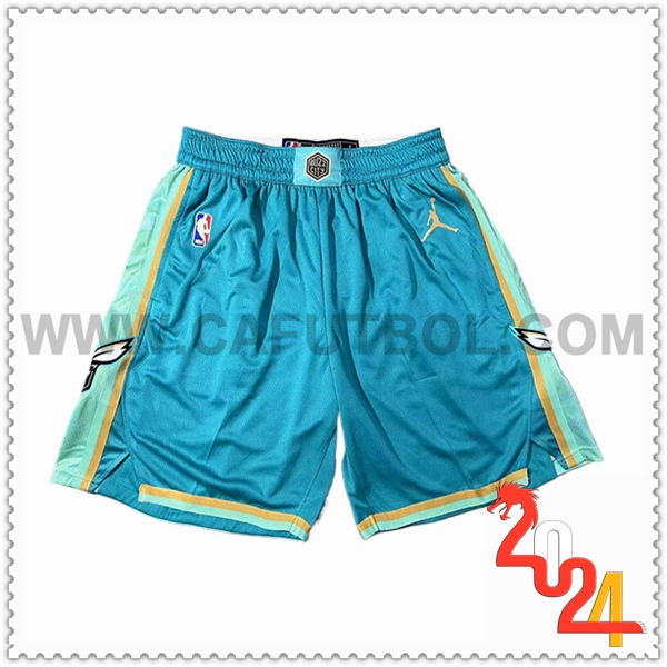 Cortos NBA Charlotte Hornets 2024/25 Azul/Verde