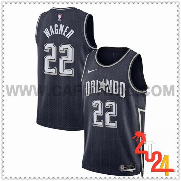 Camisetas De Futbol Orlando Magic (WAGNER #22) 2024/25 Negro/Gris