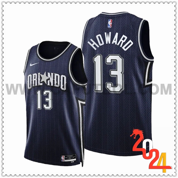 Camisetas De Futbol Orlando Magic (HOWARD #13) 2024/25 Negro/Gris