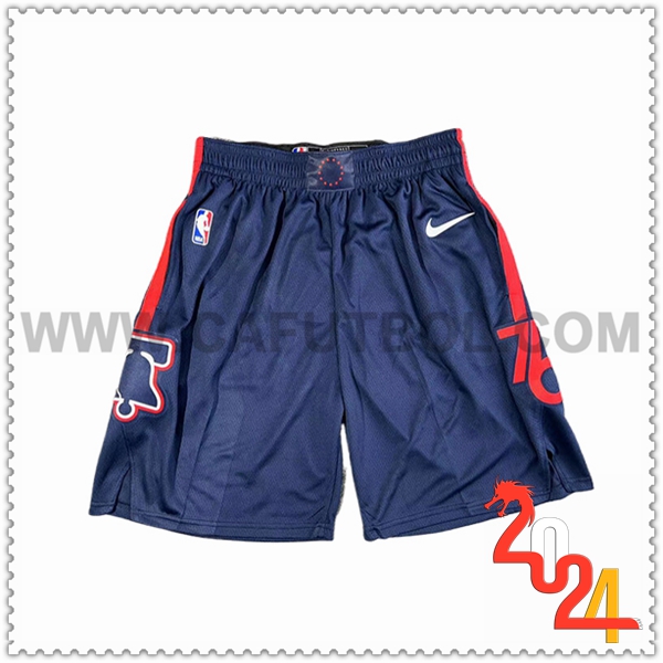 Cortos NBA Philadelphia 76ers 2024/25 Azul/Rojo -02