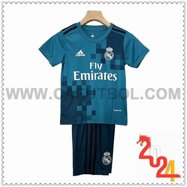 Tercera Equipacion Retro Real Madrid Ninos 2017/2018