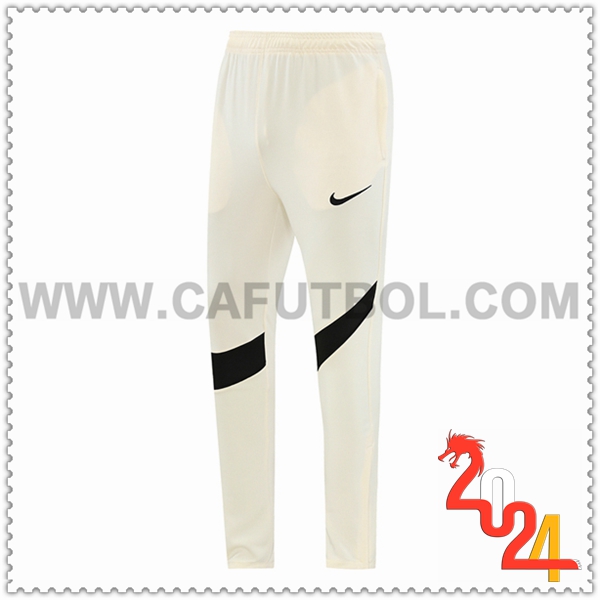 Pantalon Entrenamiento Nike Beige/Negro 2024 2025