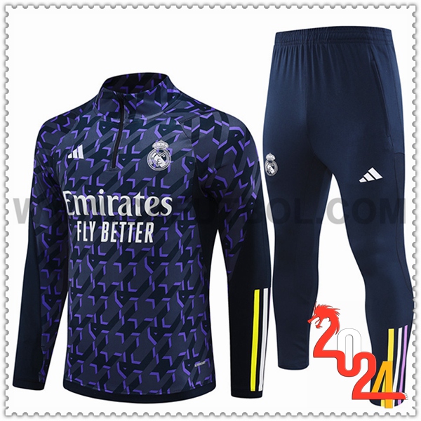 Chandal Futbol Real Madrid Violeta/Negro 2024 2025