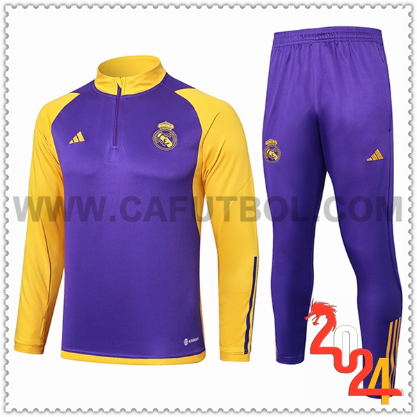 Chandal Futbol Real Madrid Violeta/Amarillo 2024 2025