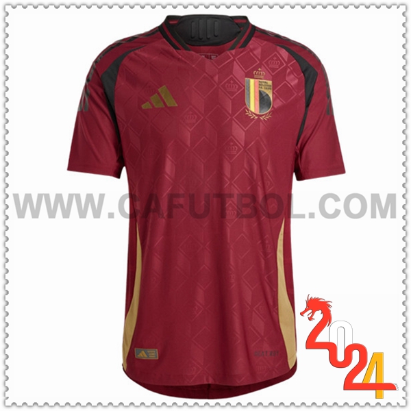 Primera Camiseta Futbol Belgica Rojo Eurocopa 2024