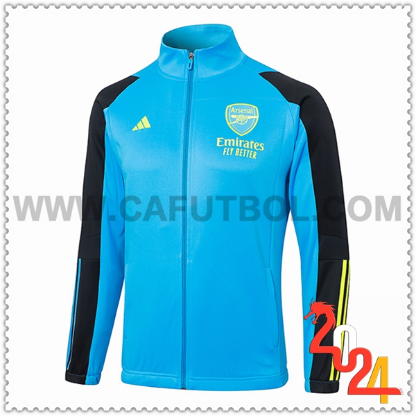 Chaquetas Futbol Arsenal Azul/Negro/Amarillo 2024 2025