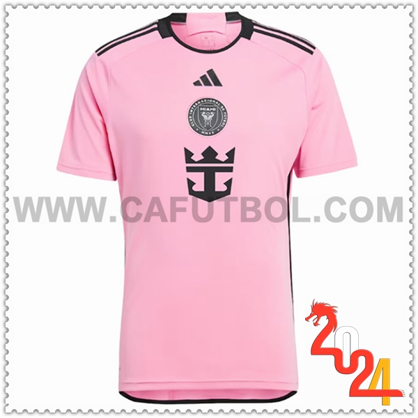 Primera Camiseta Futbol Inter Miami CF Rosa 2024 2025