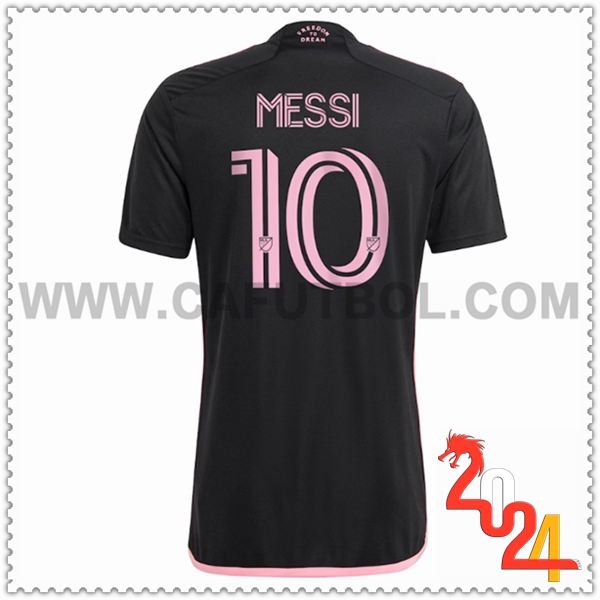 Segunda Camiseta Futbol Inter Miami CF 10 MESSI Negro 2024 2025