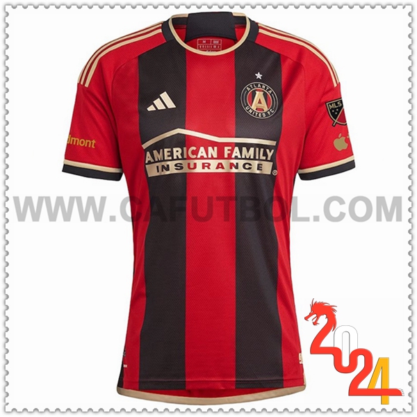 Primera Camiseta Futbol Atlanta United FC Negro Rojo 2024 2025