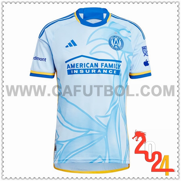 Segunda Camiseta Futbol Atlanta United FC Azul Claro 2024 2025