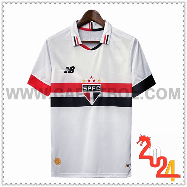Primera Camiseta Futbol Sao Paulo FC Blanco 2024 2025