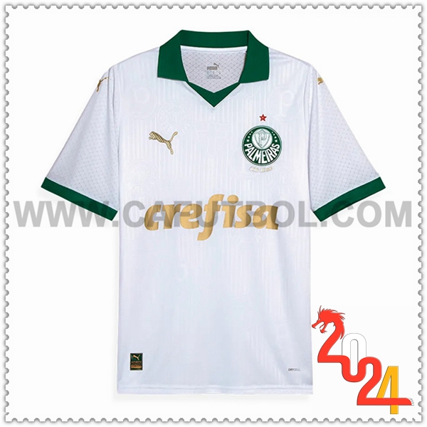 Segunda Camiseta Futbol Palmeiras Blanco 2024 2025