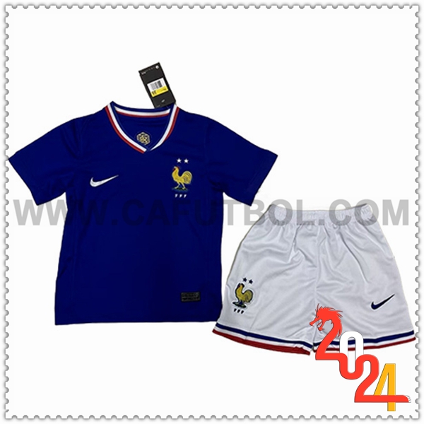 Primera Equipacion del Francia Ninos Azul 2024 2025